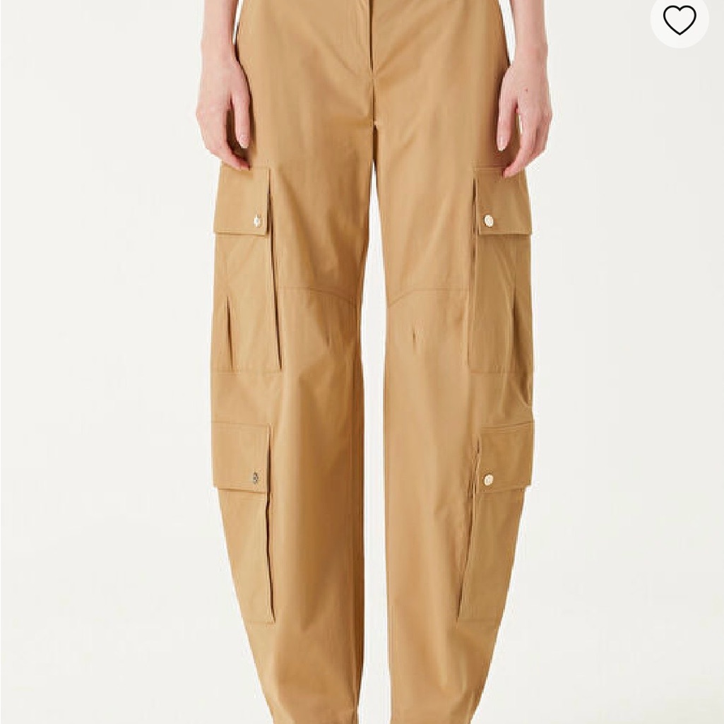 Maje Tan Cargo Utility Pants